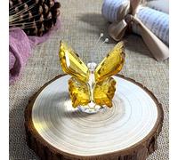 , Crystal Gifts,Glass Figurines,1 Pc 7 Colors Elegant Butterfly Crystal Glass Animal Figurines Paperweight Art Craft Table Ornament Home Wedding Decor pink,Crystal