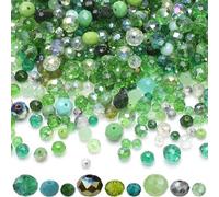 Crystal Glass Beads Kit, 900 Pcs Assorted Clear Spacer Beads, Jewellry Making Kit, 4/6/8mm Mixed Faceted Crystal Bead with Storage Box for Bracelet Making Bead, DIY Crafts, Home Dec