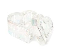 Crystal Glass Cups With Lids Dish Bowl Plate Pen Wash Cup Acrylic Heart-Shaped Container Equipment Tool Accessories