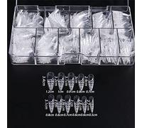 Crystal Glass Effect Fake Nails Nails Tip Full False Artificial Nails For Salons Art