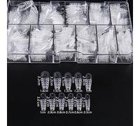 Crystal Glass Effect Fake Nails Nails Tip Full False Artificial Nails For Salons Art