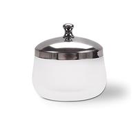 Crystal Glass Nail Art Dappen Dish with Cover Nail Glass Crystal Cup Acrylic Powder Liquid Container Disinfection Cup Frosted Nail Washing Cup Holder for Beauty Art Nail HJ-NAPB025 …