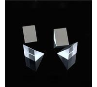 Crystal Glass Prism 1 piece Right-angle Prism, Optical K9 Glass Reflection 45-degree Internal Black Coating(30X30X30mm)