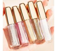 Crystal glitter eyeshadow liquid, glittering diamond fairy tears, 12h waterproof eye bag brightening liquid, glittering dual mode, suitable for sensitive skin