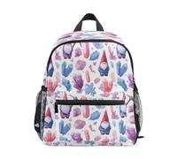 Crystal Gnome Miner Pattern Toddler Backpack, Boy Backpack Preschool Bag Kindergarten Schoolbag Nursery Travel Bag for Girl