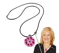 Crystal Golf Ball Marker - Flower Shape Ball Marker with Necklace | Beautiful Crystal Golf Accessories Gift for Women and Ģolf Lovers, Elegant Putting Ḿarker for Course Play