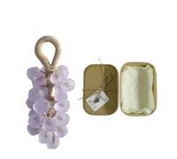 Crystal Grape Soap,2026 New Grape Soap on a Rope,Handcrafted Grape Soaps,Gentle Cleansing Soaps,for Washing Hands And Fresh Air Women & Men (1, Light-Lavender)