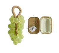 Crystal Grape Soap,2026 New Grape Soap on a Rope,Handcrafted Grape Soaps,Gentle Cleansing Soaps,for Washing Hands And Fresh Air Women & Men (1, Green)