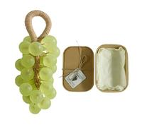 Crystal Grape Soap, Grape Soap On A Rope, Handmade Grapes Shape Bath Soaps Shower Bar Moisturizing Facial Cleanser For Men Women Home Decor（green Tea）