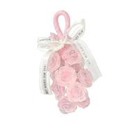Crystal Grape Soap on a Rope - Handmade Decorative Soaps Bar with Refreshing Fragrance, Gentle Cleansing for Hands & Body, Bathroom Decor with Gift Box, Unique Gift (1, Light pink-2-Rose Soap)