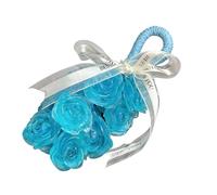 Crystal Grape Soap on a Rope - Handmade Decorative Soaps Bar with Refreshing Fragrance, Gentle Cleansing for Hands & Body, Bathroom Decor with Gift Box, Unique Gift (1, Blue-2-Rose Soap)