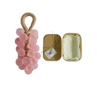 Crystal Grape Soap, Personalized Original Handmade Crystal Grape Soap Gentle Cleansing Soaps,Grapes Cluster Shaped Soaps with Gift Box for Bathroom, Washing Hands