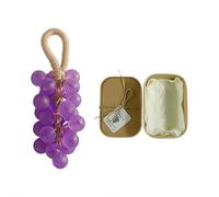 Crystal Grape Soap, Personalized Original Handmade Crystal Grape Soap Gentle Cleansing Soaps,Grapes Cluster Shaped Soaps with Gift Box for Bathroom, Washing Hands