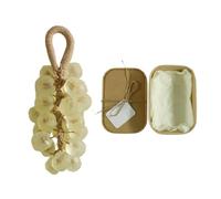 Crystal Grape Transparent Hand Soap for Bathroom Whole Bunch of Grapes Design Natural Cleansing Bar (C, 17cm)