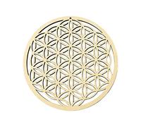 Crystal Grid Wooden Board, Flower Of Life Sacred Geometry Wood Wall Art, Wooden Crystal Grid Sacred Geometry Wall Decor Home Decor For Yoga/Meditation