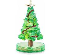 Crystal Growing Christmas Tree Kit, Magic Rack & Water, DIY Felt Tree, Fun Educational Party Xmas Gift for Kids (Green, 1Pc)