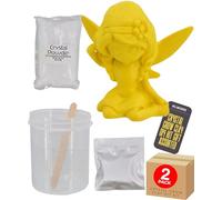 Crystal Growing Kit for Kids Educational Science Experiment Set with Clay Figures Fun DIY Craft Activity Enhance STEM Learning Hands-On Art Crystal Projects Gift for Children Home School 2 Pack