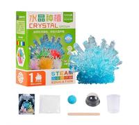 Crystal Growing Kit for Kids - Grow Vibrant Crystals in 3-5 Days | DIY Science Experiment Kit with Display Cover | STEAM Educational Activity for Boys & Girls Ages 8+