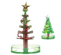 Crystal Growing Kit, Mini Growing Chritsmas Tree Funny Educational DIY Crystal Paper Christmas Trees Toys Desk Decor Gift for Kids on Birthday, Winter Style 1, Christmas Tree, Growin