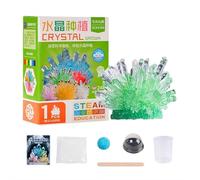 Crystal Growing Science Kit, Crystal Crafting Kit, Cultivate Crystals in Captivating Colors (Green)