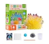 Crystal Growing Science Kit, Crystal Crafting Kit, Vibrant Crystals in Just 3 to 5 Days (Yellow)