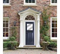 Crystal GRP Front door Eaton Blue 920mm x 2090mm Open in Right hand St GRP Front door Eaton Stipolytte Glass