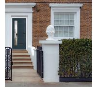 Crystal GRP Front door Monza Right Anthracite Grey 890mm x 2090mm Open GRP Front door Monza Clear Glass