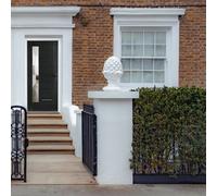 Crystal GRP Front door Monza Right Black 890mm x 2090mm Open in Right GRP Front door Monza Clear Glass