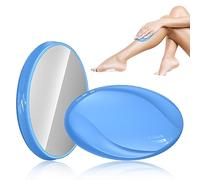 Crystal Hair Eraser for Women and Men, Reusable Crystal Hair Remover - Portable Magic Hair Removal Device - Painless Solution for Back, Arms, and Legs (Blue)