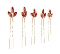 Crystal Hairpin for Rhinestone Women Hairpins Party Hairpinscrystalheaddress Girls Hair Accessories Fine Workmanship Flower 5Pcs Clamp Hair Décor Woman Hair Adornments Garden