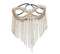 Crystal Hairwear Vintage Chain Rhinestones for Fringe Hair Jewelry for Masquerade Belly Dance