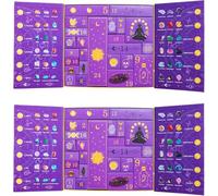 Crystal Halloween Countdown Gift Box,Healing Crystals Stones Christmas Advent Calendar Rock Collection Positive Energy Gem Dig Kit Gemstone Decor Adults Women (2pcs)