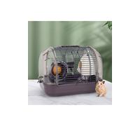 Crystal Hamster Cage Basic Outdoor Cage for Viewing Pet Cages Living and Home Brown One Size