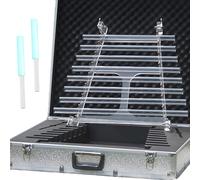 Crystal Harp,Quartz Crystal Singing Harp,For Sound Therapy Healing Meditation, Adjusting Emotional State, Balancing Body Chakra, With Aluminum Suitcase(Clear 432 hz)