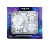 Crystal Head Original Vodka 70 cl with 2 Clear Skull Shaped 12oz Glasses, 40% ABV - Made from Canadian Corn - Award-Winning Premium Vodka, Clear Skull Shaped Glass Bottle