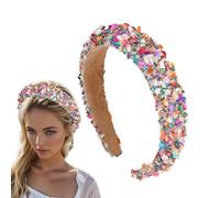Crystal Headbands for Women, Jewelry Headband | Bling Wide Headband | Costume Accessories for Women and Girls, Fashion Headpiece, Rhinestone Headband for Daily Use