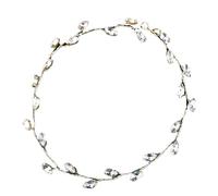Crystal Headbands Tiaras Hairbands For Women Bride Bridal Party Wedding Hair Accessories Jewelry Vine Band Headband For Womens(Gold)
