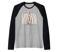 Crystal Healer Crystal Healing Crystal Lover Gift Raglan Baseball Tee