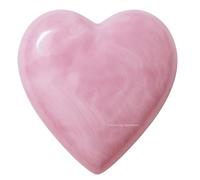 Crystal Heart Palm Stone (Pink Calcite)