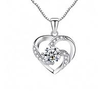 Crystal Heart Pendant Choker Necklace Chain Necklaces For Women Wedding Jewelry Gifts