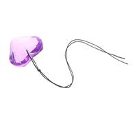 Crystal Heart Suncatcher Window Ornament, 45mm Rainbow Maker with Cord | High-transparency Crystal, Soft Soothing Glows, Easy Hanging Installation, Purple Accent for Balconies and Windows