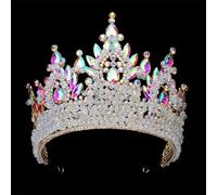 Crystal Heavy Crown Bridal Wedding Rhinestone Tiara Bride Headpieces Hair Accessories Jewelry