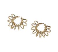 Crystal Hoop Earrings - female - Amina Muaddi - Earrings - Yellow - ONE SIZE - Accessories ONE SIZE