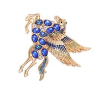 Crystal horse brooch, perfect for adding a touch of charm to any casual or formal attire. Elegant Hose Pin Spirit Pin, フリーサイズ