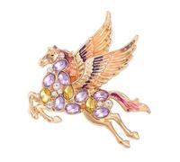 Crystal horse brooch, perfect for adding a touch of charm to any casual or formal attire. Elegant Hose Pin Spirit Pin, フリーサイズ
