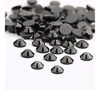 Crystal Hotfix Rhinestone,Machine Cut Stone 288pcs/pkg (Black,SS30/6mm)