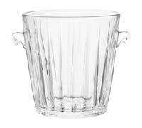 Crystal Ice Bucket With Tapered Shape, Classic Cut Glass Wine Bucket, Functional Crystal Champagne Cooler Premier Housewares Clear One Size