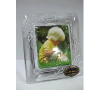 Crystal Images CRYSTAL PHOTOFRAME Embossed Rose 24% Lead Crystal Height 12cm Width 11cm