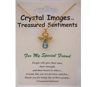 Crystal Images For My Special Friend Guardian Angel Necklace to watch over you and keep your sprits high Austrian Crystal Necklace Length 45cm (Please Read Description Bullet Points)