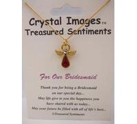 Crystal Images For Our Bridesmaid Guardian Angel Necklace to watch over you and keep your sprits high Austrian Crystal Necklace Length 45cm (Please Read Description Bullet Points)
